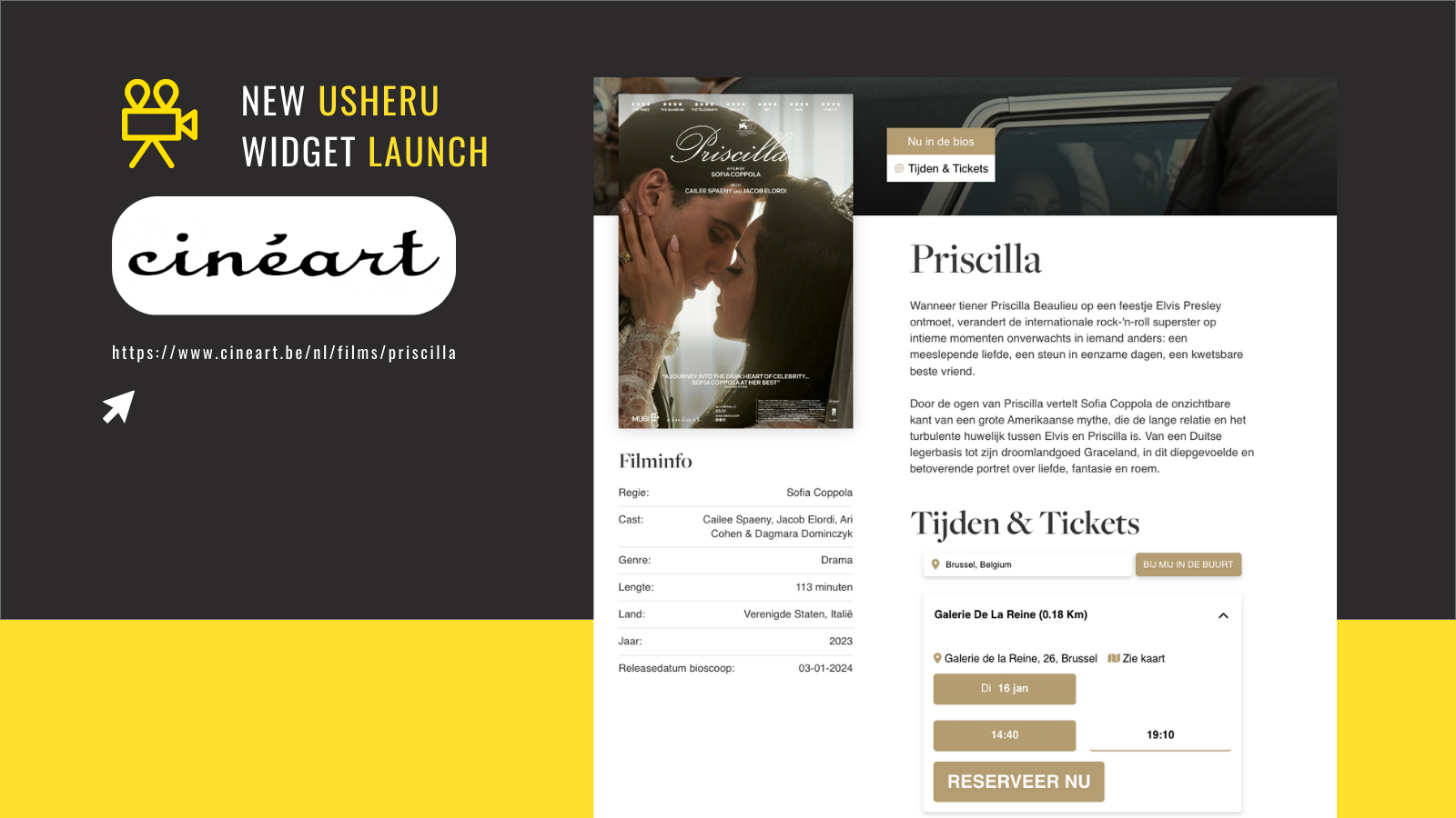 Read more about the article Cinéart Belgium Enhances Movie Discovery With usheru Widget