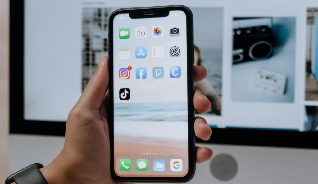 social media apps on phone home screen